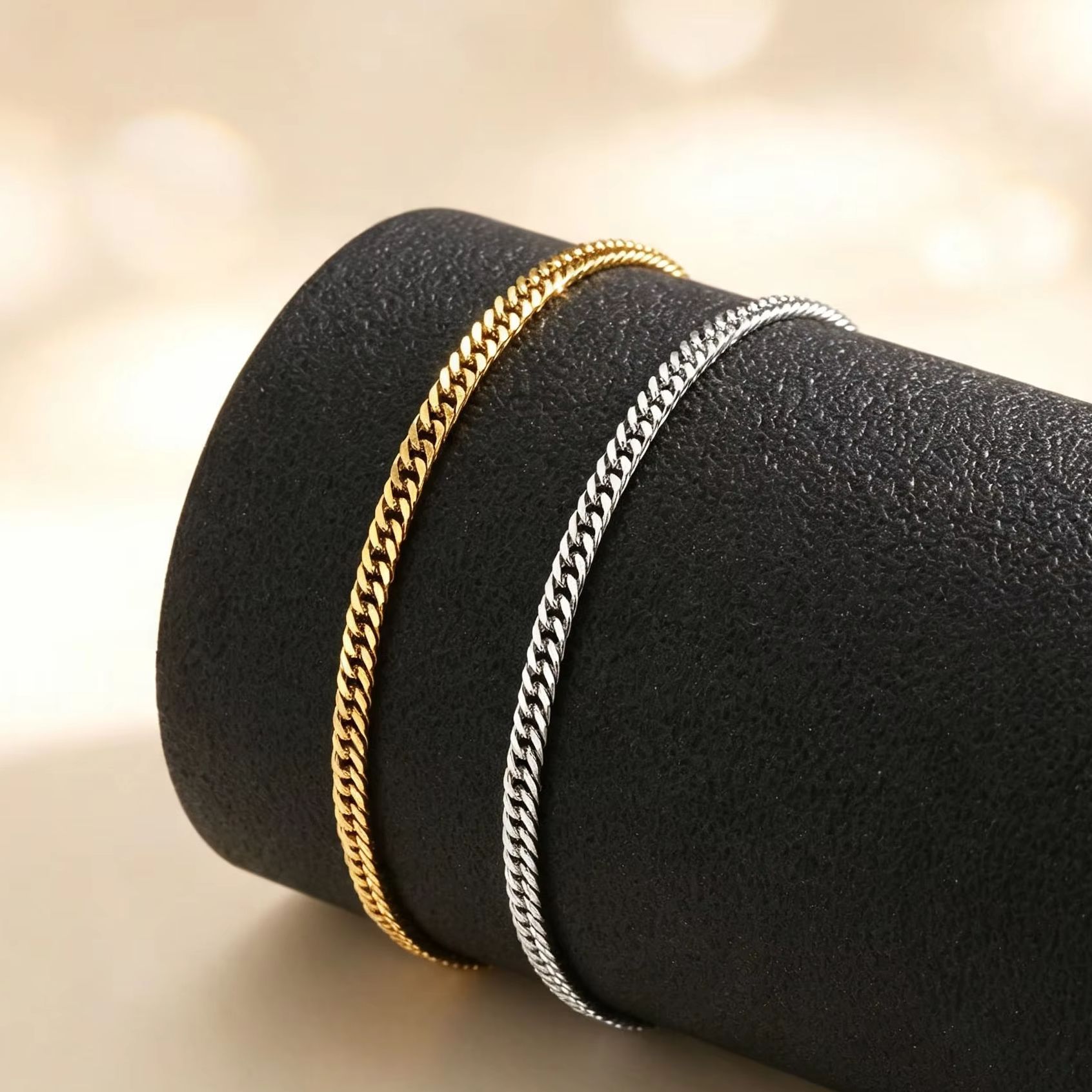 Jc Jewelry & Watches Photos - Tornozeleira Fina Cubana para Mulheres, Corrente